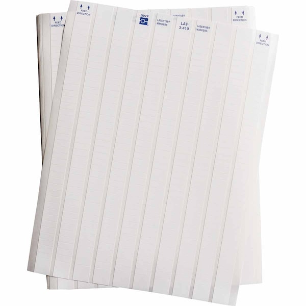 LaserTab Tamper-Evident Polyolefin Lbls 0.25 in H x 0.65 in W White 27/PK
